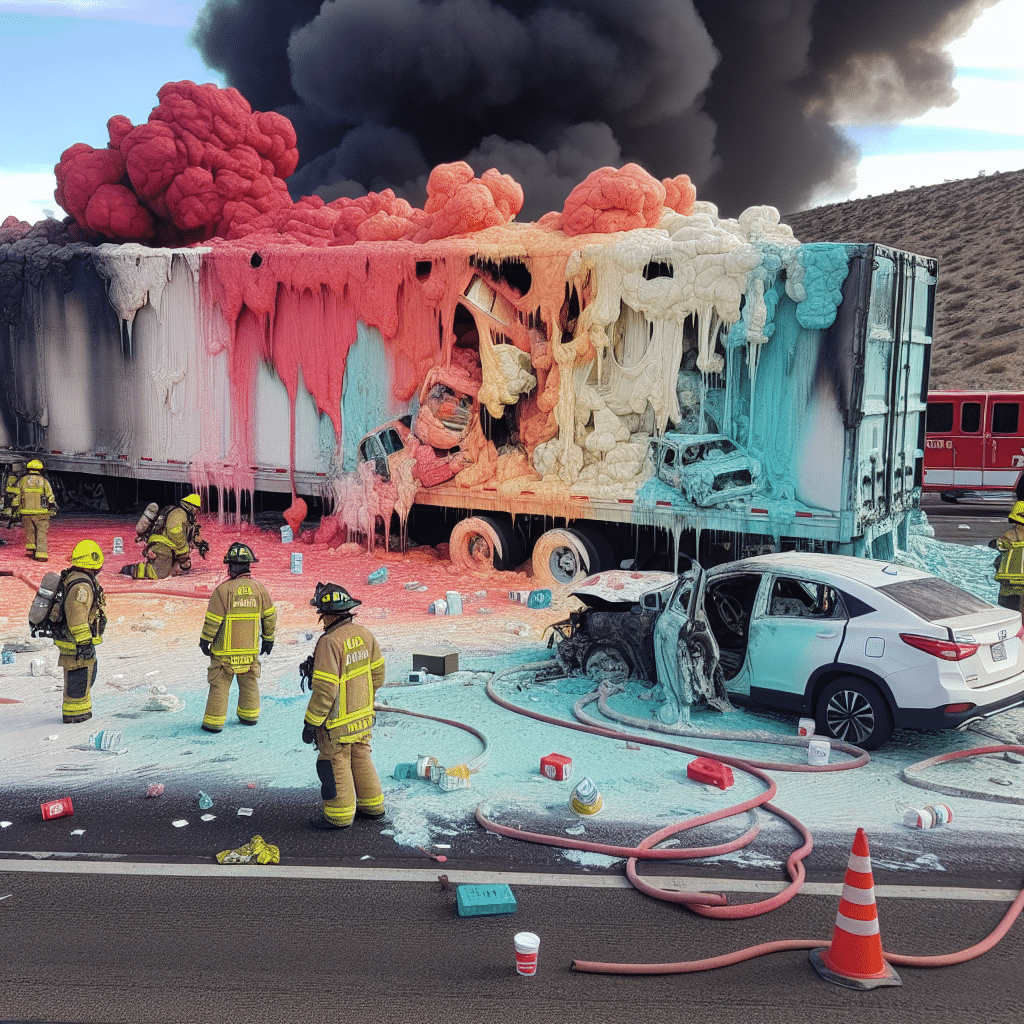 Incendio en carretera Saltillo-Los Chorros genera caos vial; bomberos logran controlarlo sin víctimas. Conductor ileso y daños materiales al tráiler, investigación en curso.