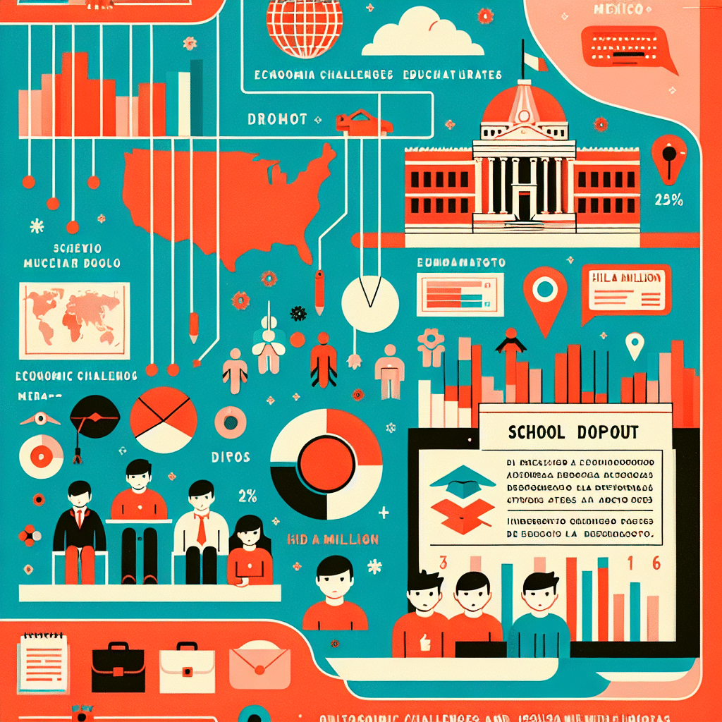 La deserción escolar en México alcanza medio millón de jóvenes anualmente; desafíos económicos e interés educativo son claves para abordar esta problemática.