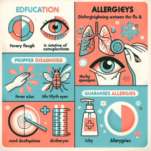 Aprende a distinguir entre gripe y alergia: fiebre en gripe, picazón en ojos en alergias. Diagnosticar correctamente evita complicaciones y garantiza el tratamiento adecuado.