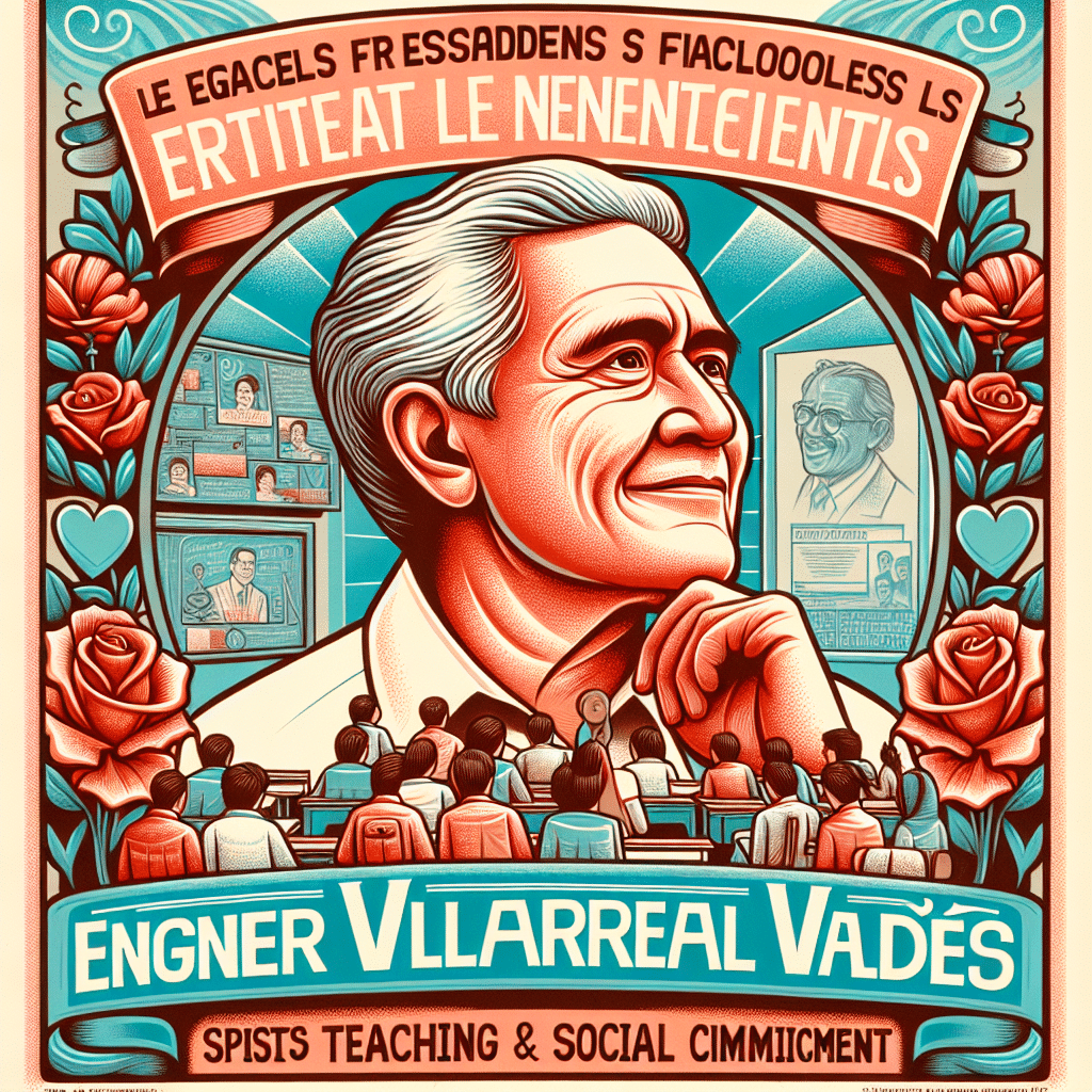 El legado del ingeniero Villarreal Valdés persiste en aulas y corazones, inspirando nuevas generaciones con su pasión por la enseñanza y compromiso social.