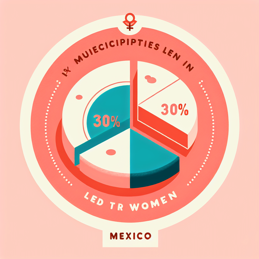 El 30% de los municipios en México son liderados por mujeres, reflejando avances hacia la equidad de género en el ámbito político.